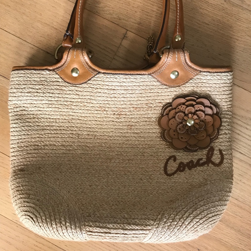 COACH Straw purse